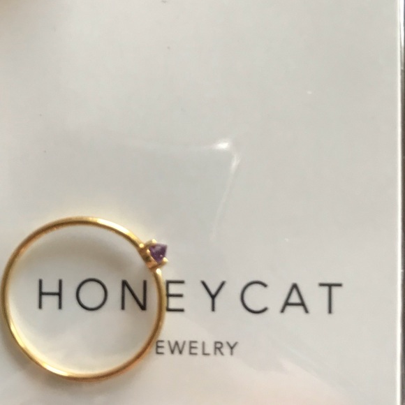 Last!🌟HP 4/11🌟Dainty Amethyst Crystal Point Ring - Picture 6 of 7